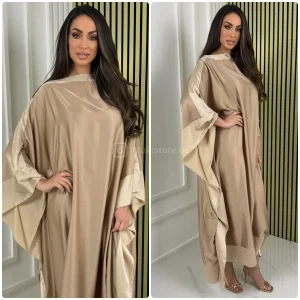 Oversized Multicolor Satin Dress