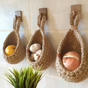 SpaceSaver - Hangende Wand Groente- en Fruitmanden | Slimme Opbergruimte voor Keuken en Thuis