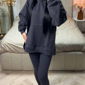 Premium Quality Hoodie +  Premium Ribbed Legging Set