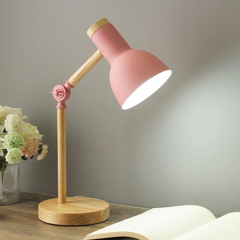 ScandiLicht - Scandinavische Houten Bureau Lamp | Stijlvolle Verlichting voor Werk- en Woonruimtes - Afbeelding 9