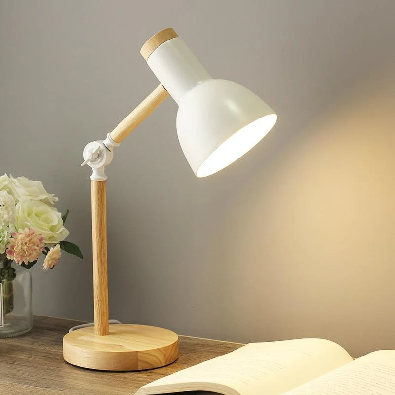 ScandiLicht - Scandinavische Houten Bureau Lamp | Stijlvolle Verlichting voor Werk- en Woonruimtes - Afbeelding 6