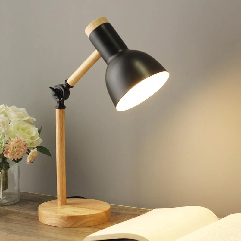 ScandiLicht - Scandinavische Houten Bureau Lamp | Stijlvolle Verlichting voor Werk- en Woonruimtes - Afbeelding 2