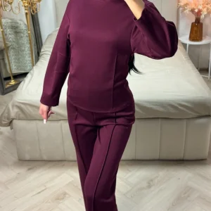 Slim Fit Essential Soft Material Set Seam Details