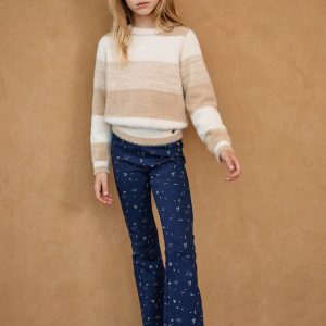 Sole Stippen Geprinte Flared Broek