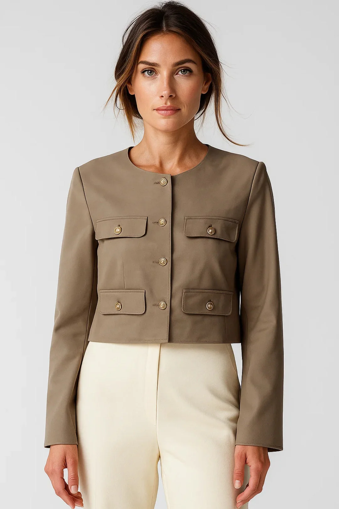 Blazer Dames - Cropped met Gouden Knopen | Elegant - Afbeelding 2