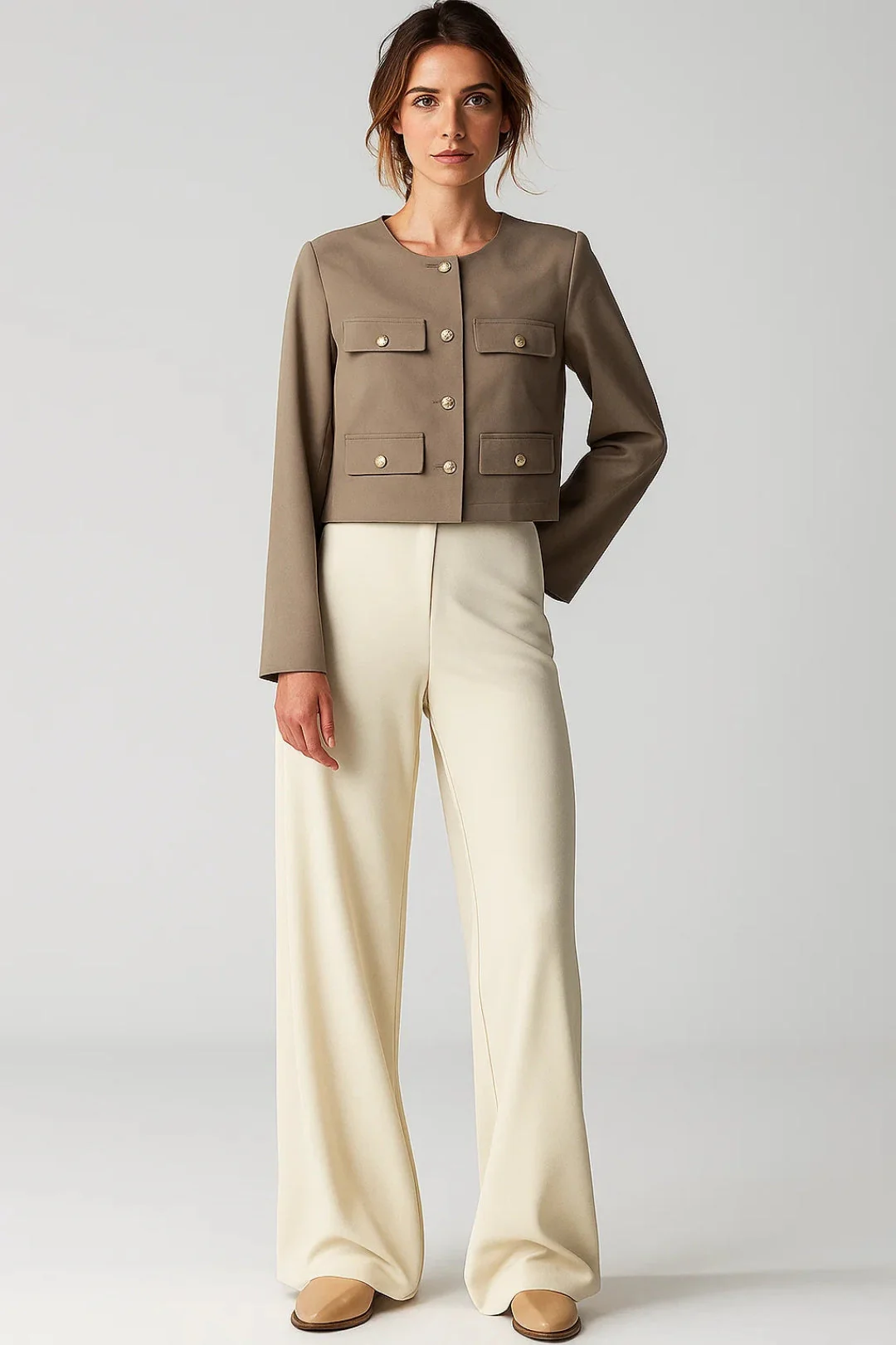Blazer Dames - Cropped met Gouden Knopen | Elegant - Afbeelding 3