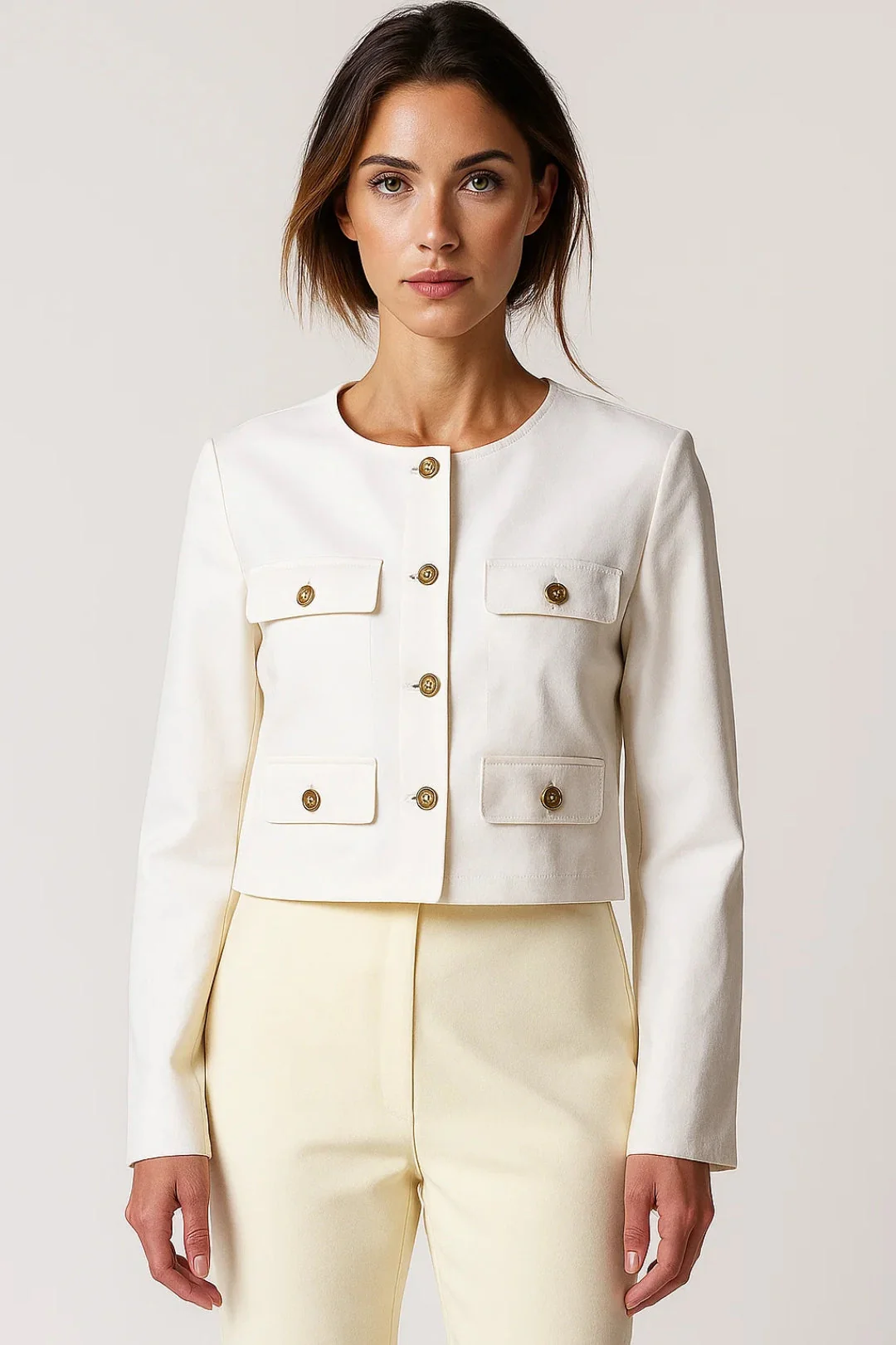 Blazer Dames - Cropped met Gouden Knopen | Elegant - Afbeelding 6