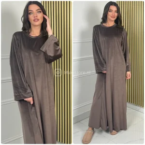 Velvet Oversized Maxi Dress Basic