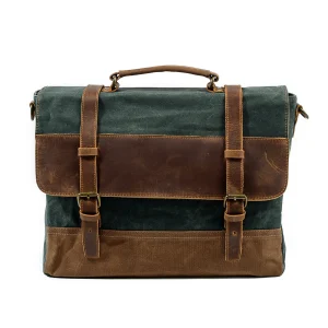 Waxed Canvas Messenger Tas | NorthernStyle – Duurzaam en Stijlvol voor Dagelijks Gebruik