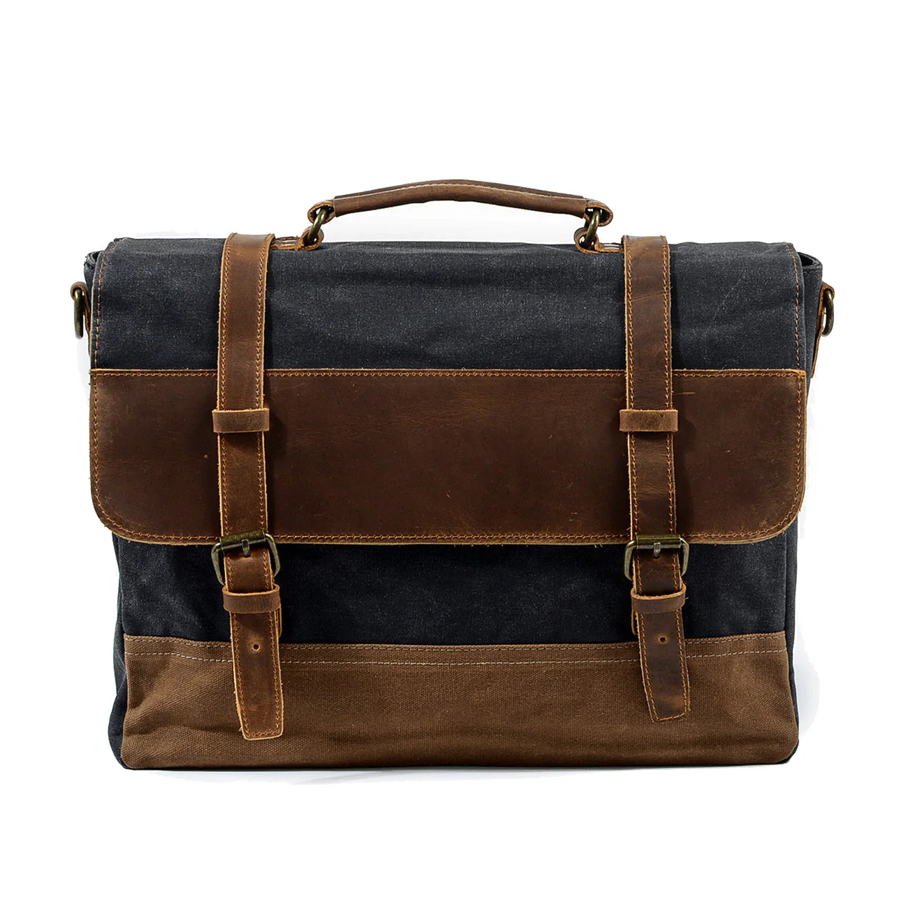 Waxed Canvas Messenger Tas | NorthernStyle – Duurzaam en Stijlvol voor Dagelijks Gebruik - Afbeelding 3