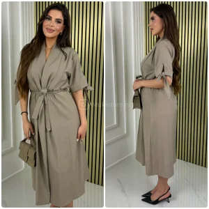 Wrap Tie Belt Dress Tie Sleeves