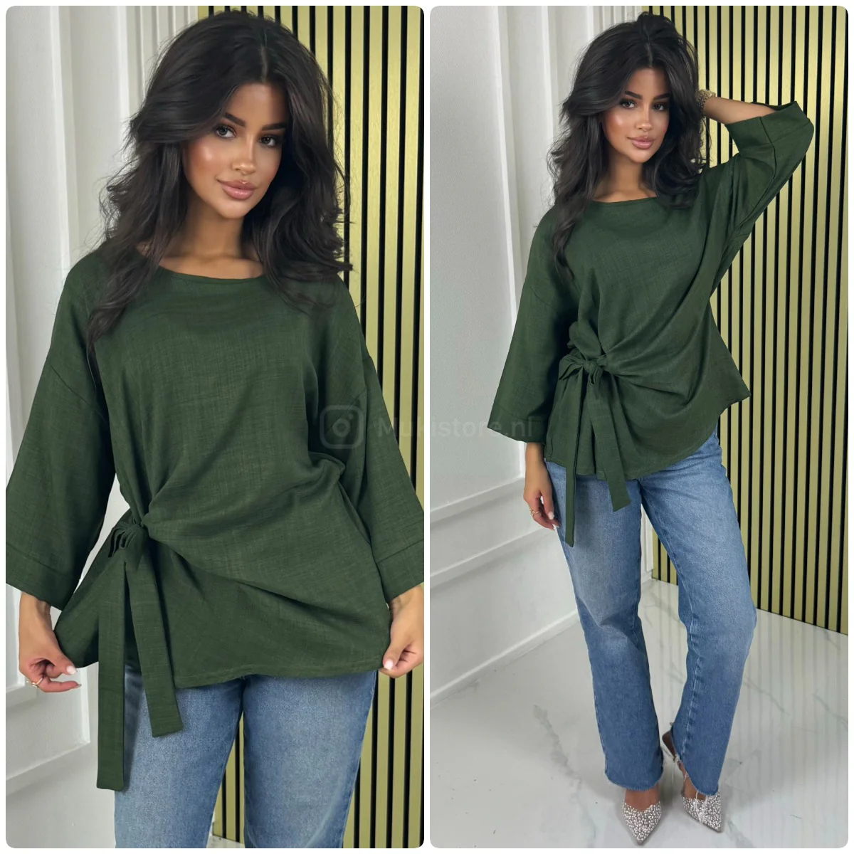 Wrapped Tie Belt Top - Afbeelding 4