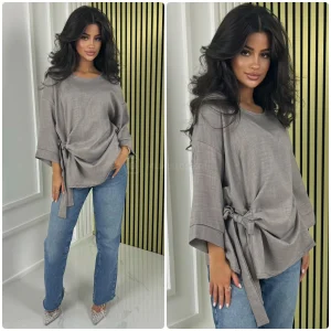 Wrapped Tie Belt Top