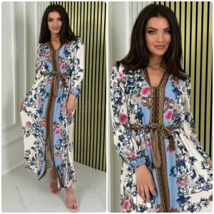 Zim Tie Belt Floral Dress